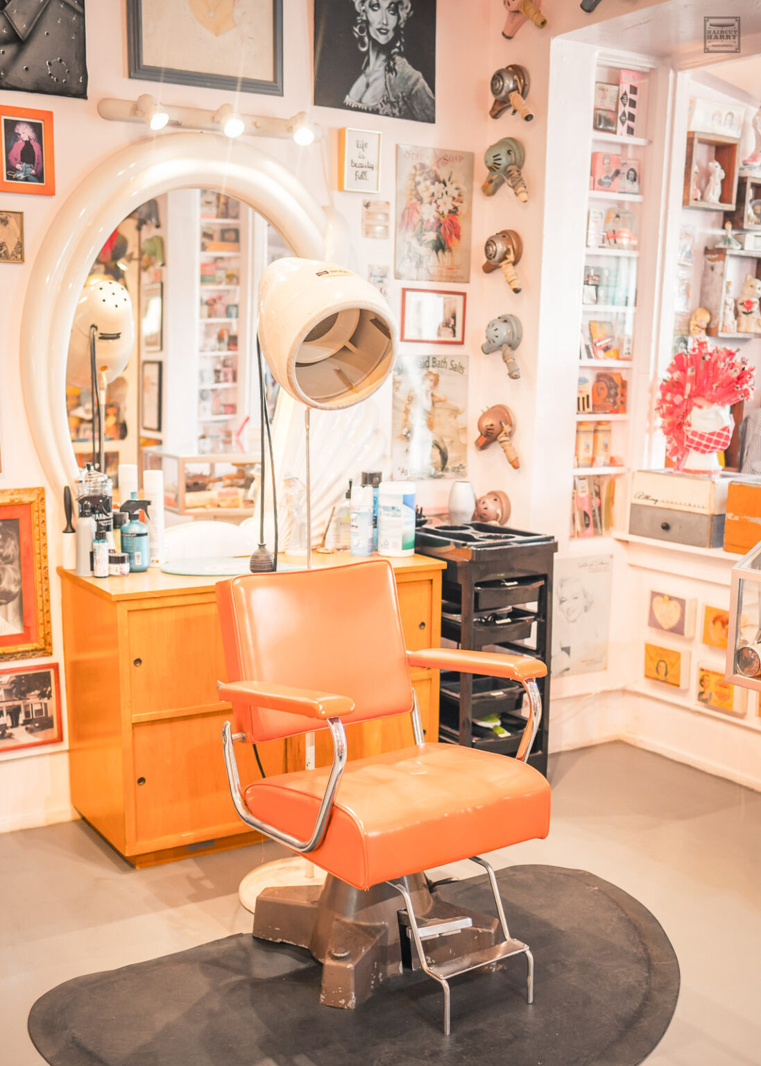 Beauty Bubble Salon and Museum Joshua Tree HairCut Harry