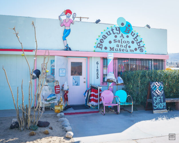 Beauty Bubble Salon and Museum Joshua Tree HairCut Harry